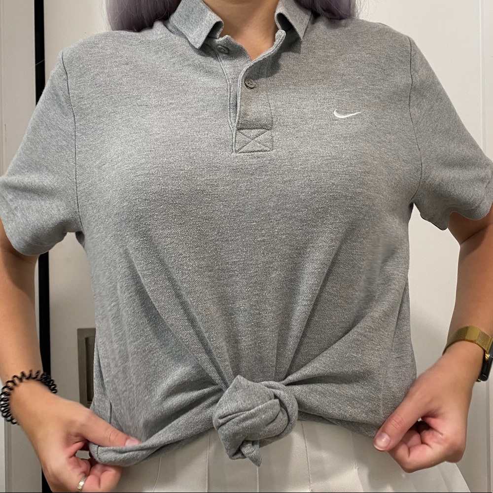 Gray Nike Polo
